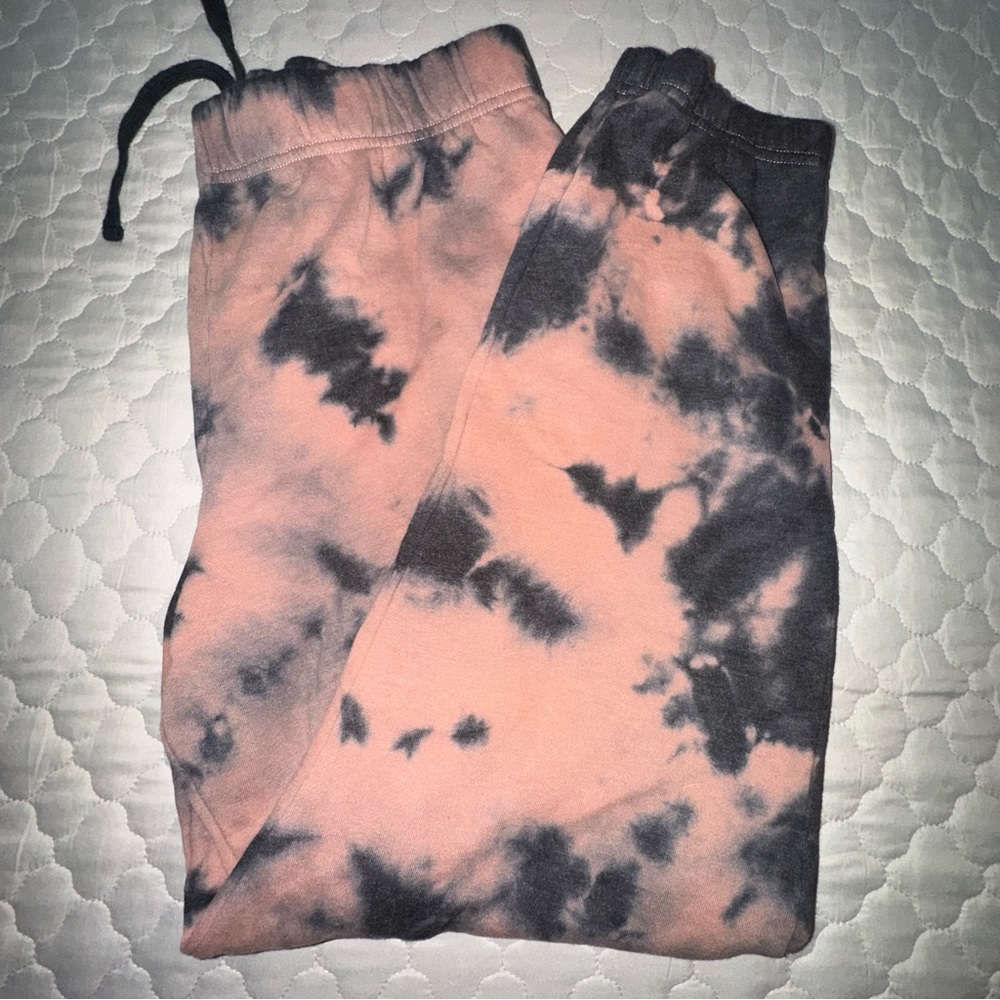 RSQ Kids Pink and Black Tie-Dye Sweatpants